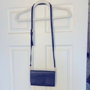 Navy blue Tory Burch cross body